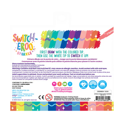 Switch-eroo!: Sparkle Glittery Color-Changing Markers