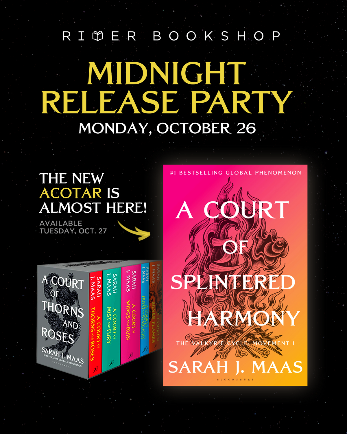 A Court of Splintered Harmony Midnight Release - Ticket Add-On To Book