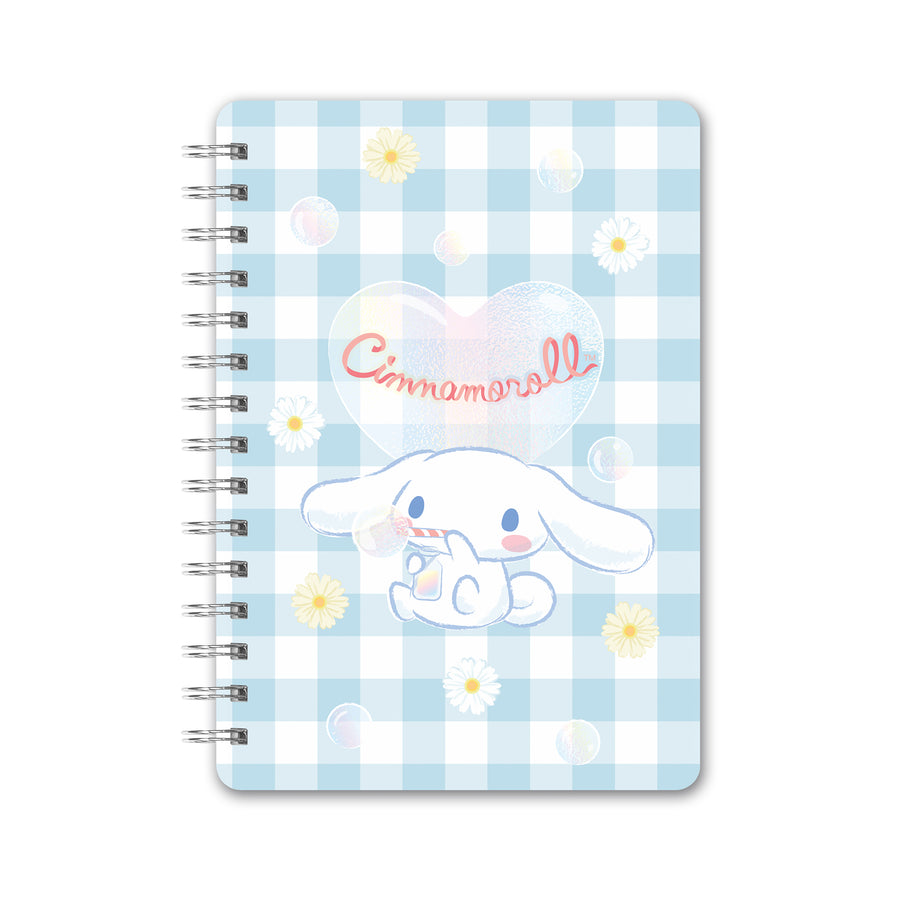 Sanrio Sweet Daisies Cinnamoroll Agatha Notebook with Pocket & Stickers