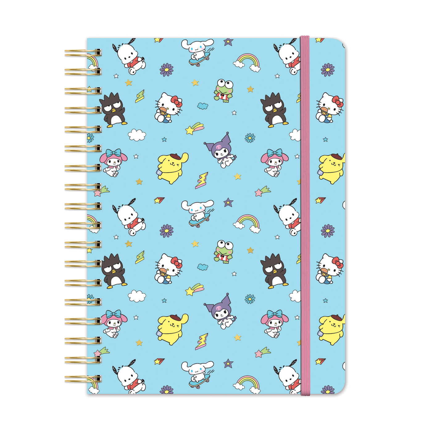 Hello Kitty and Friends College Letters Blue Undated Tri-Tab Planner