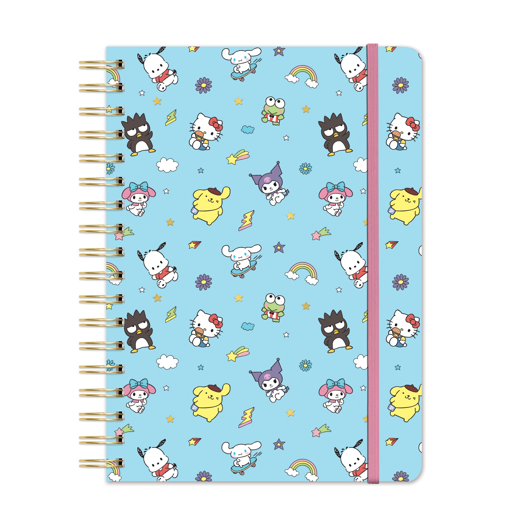Hello Kitty and Friends College Letters Blue Undated Tri-Tab Planner