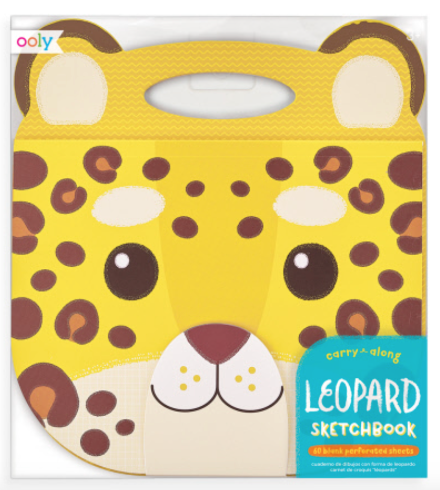 CARRY ALONG SKETCHBOOK - LEOPARD (9" X 7")