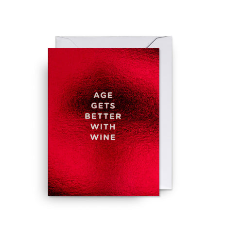 Mini Card Age Gets Better With Wine
