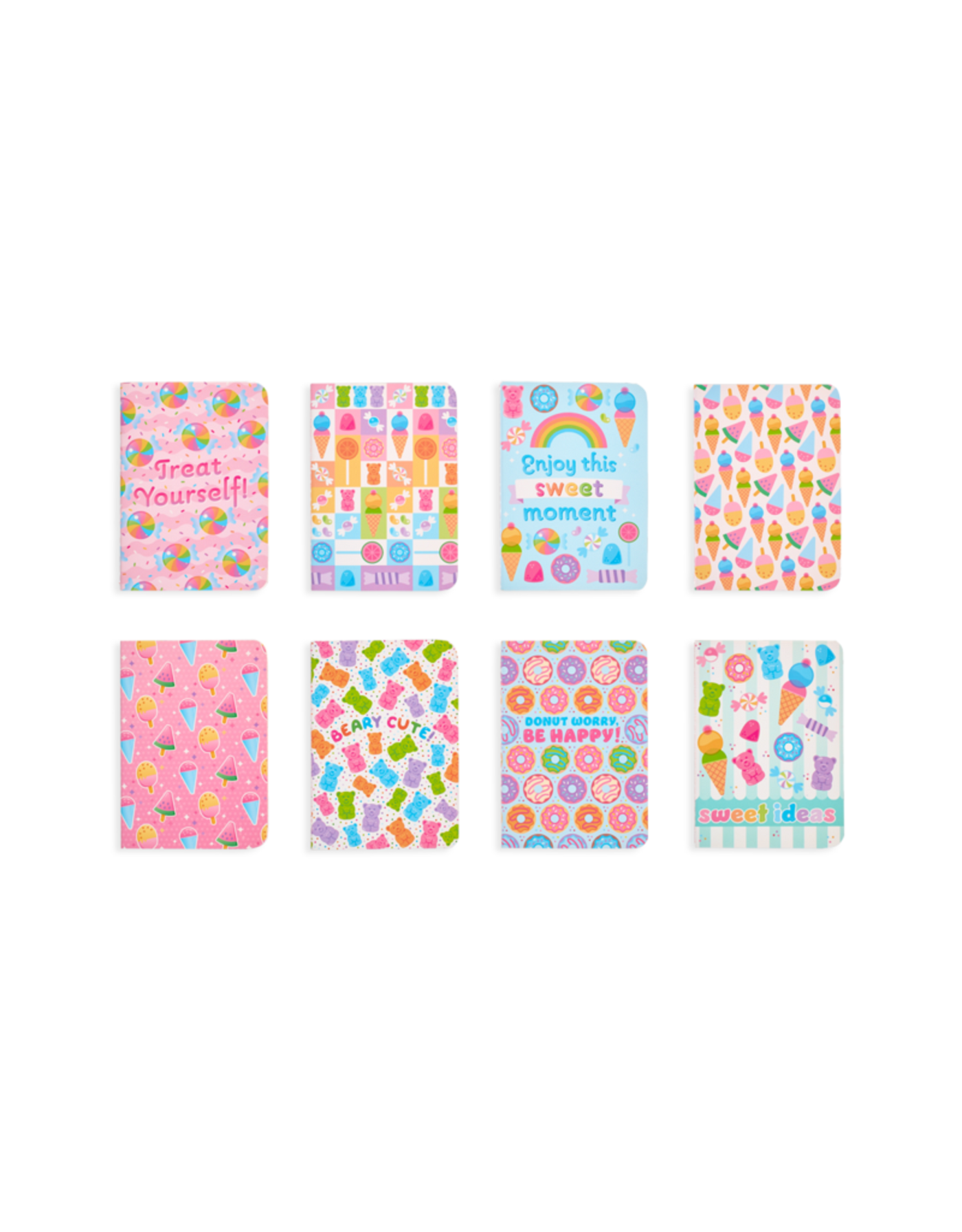 MINI POCKET PAL JOURNALS: SUGAR JOY - SET OF 8 (3.5" X 5")