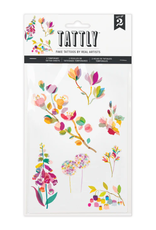 Layered Flora Tattoo Sheet