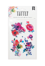 Watercolor Florals Tattoo Sheet