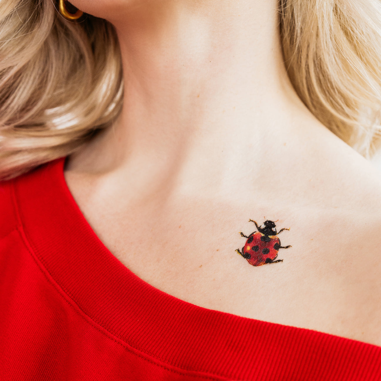 LUCKY LADYBUG TATTOO PAIR
