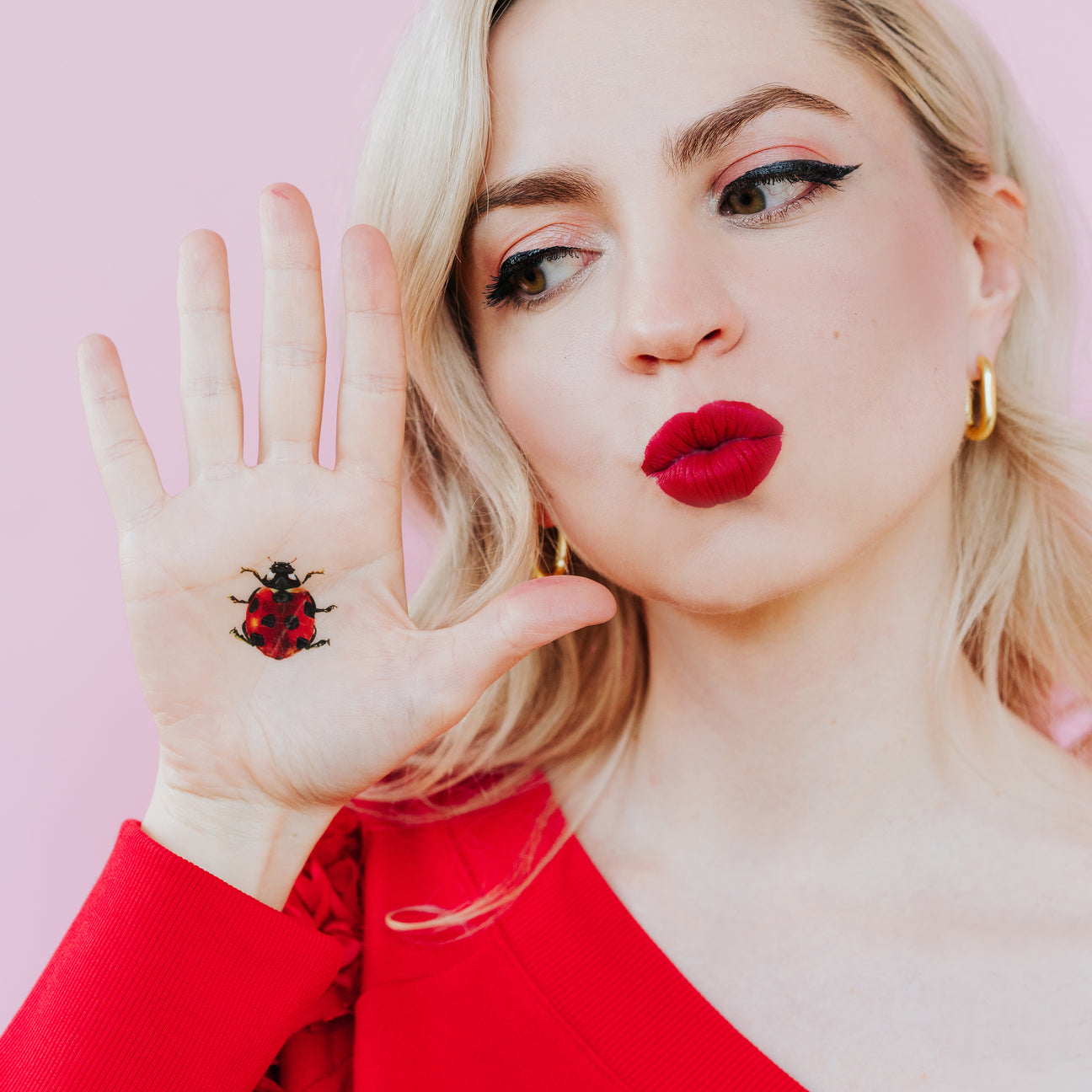 LUCKY LADYBUG TATTOO PAIR