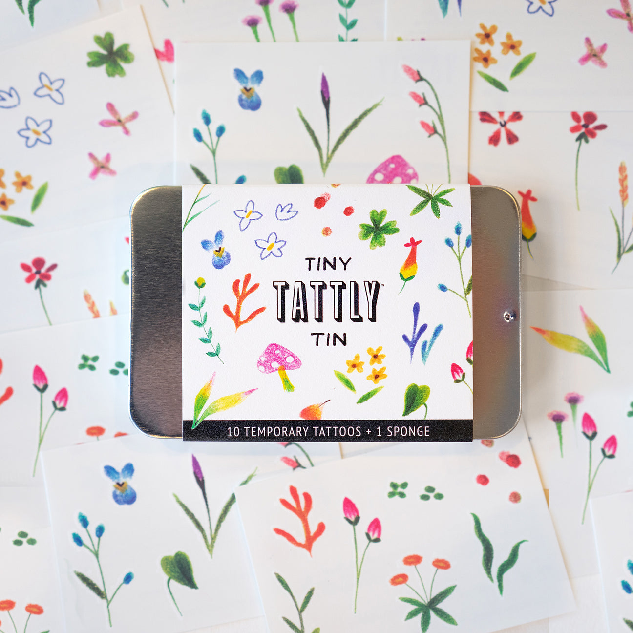 TINY IMAGINARY GARDEN TATTOO TIN
