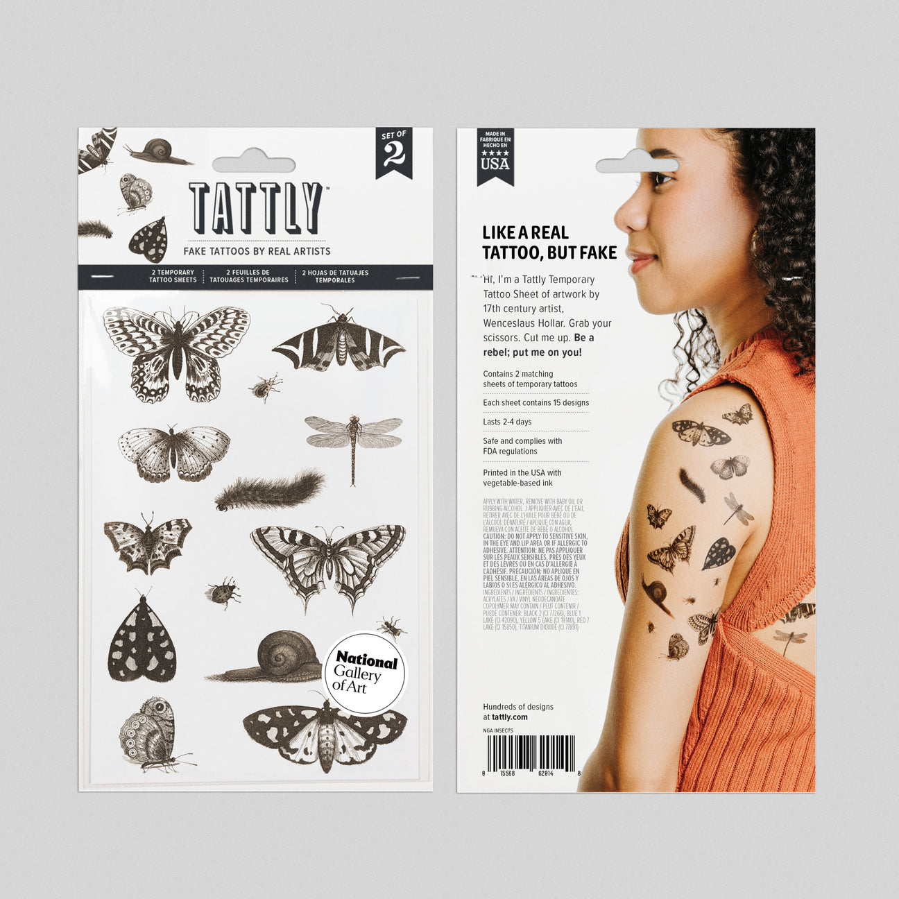 INSECTS TATTOO SHEET