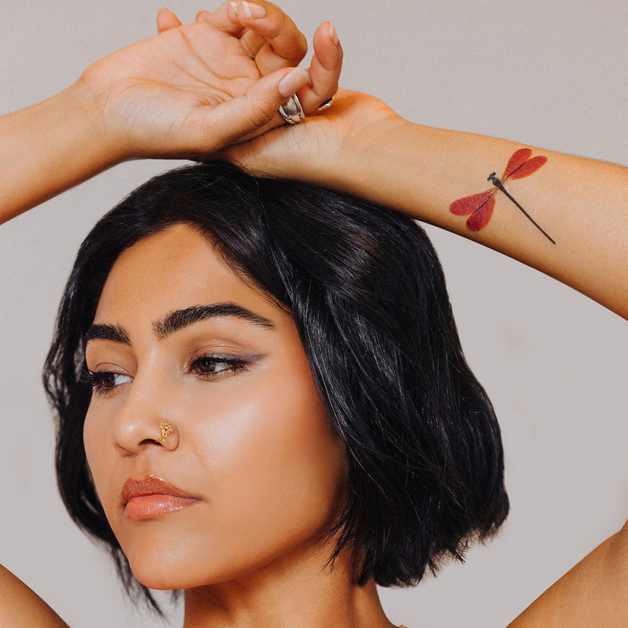 AMBER DAMSEL TATTOO PAIR