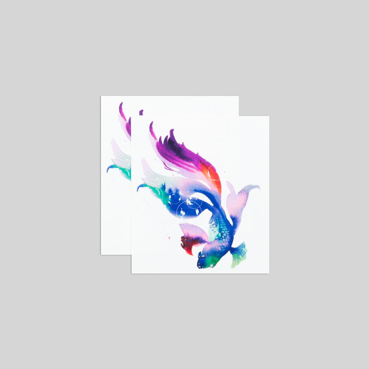 BETTA FISH TATTOO PAIR