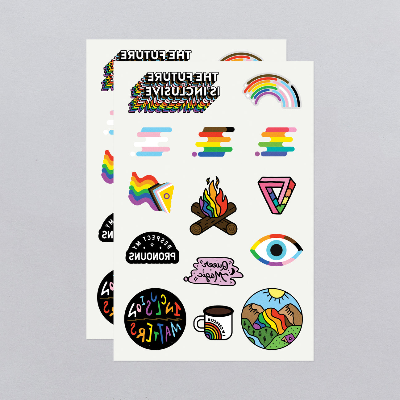 INCLUSIVE PRIDE TATTOO SHEET
