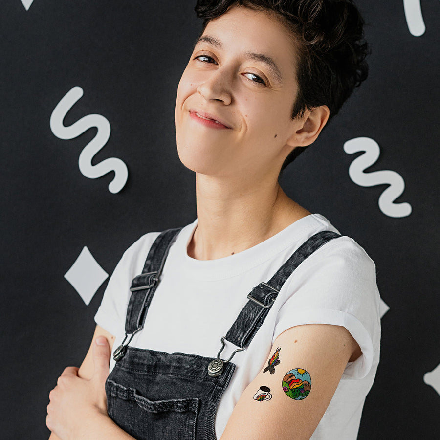 INCLUSIVE PRIDE TATTOO SHEET
