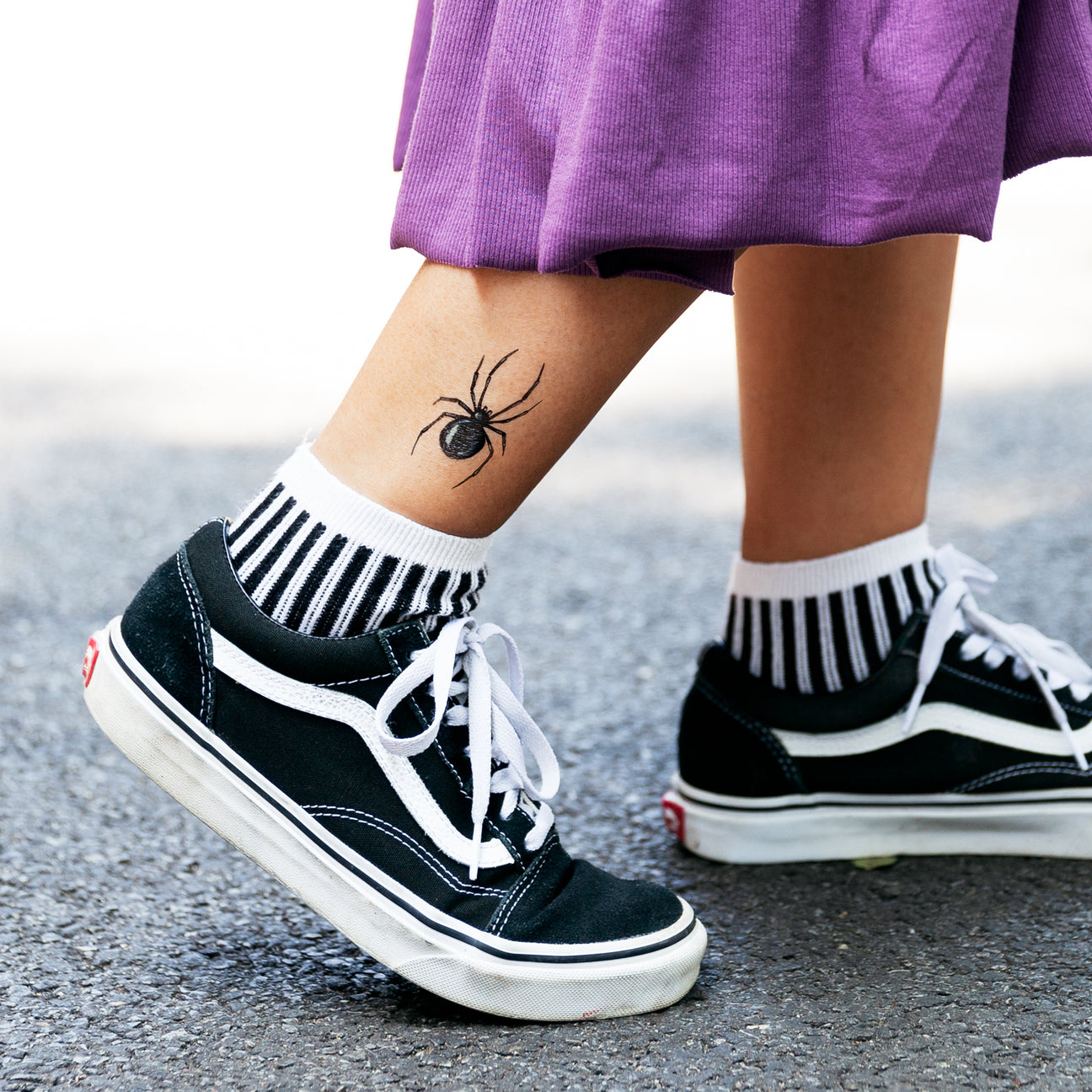 BLACK WIDOW TATTOO PAIR