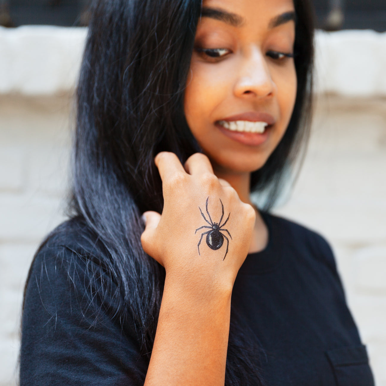 BLACK WIDOW TATTOO PAIR