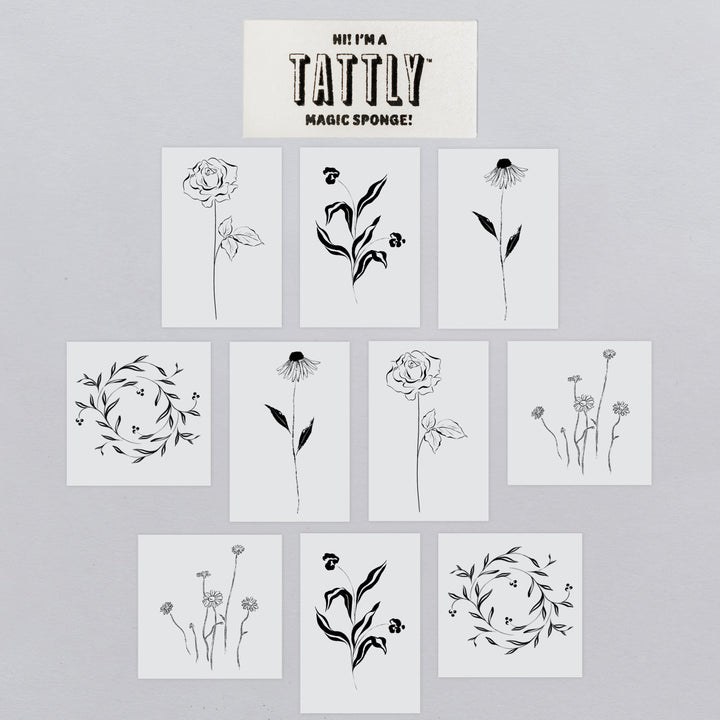 TINY FLOWER FEST TATTOO TIN