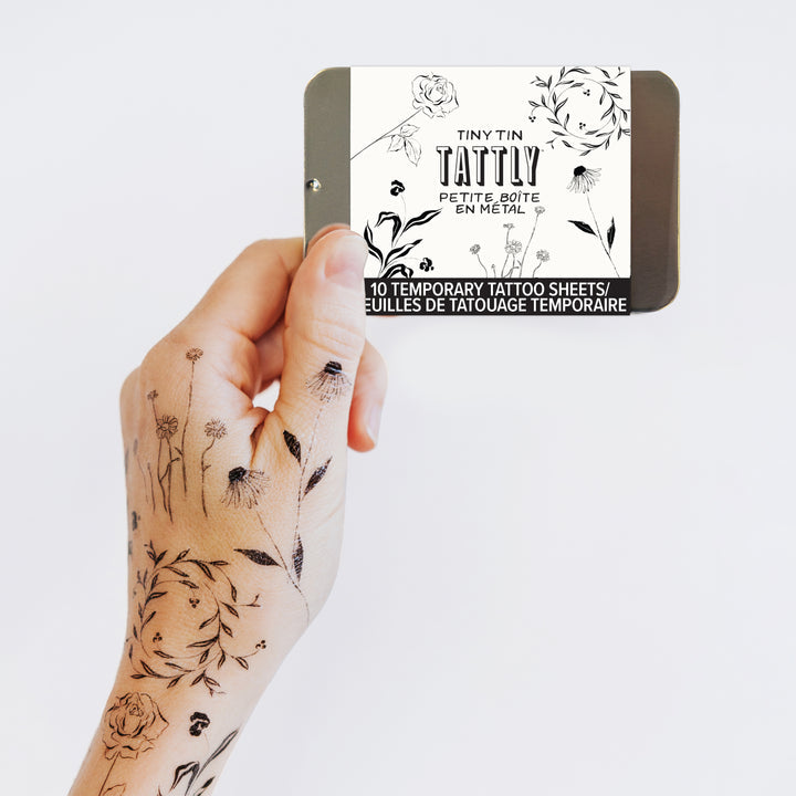 TINY FLOWER FEST TATTOO TIN