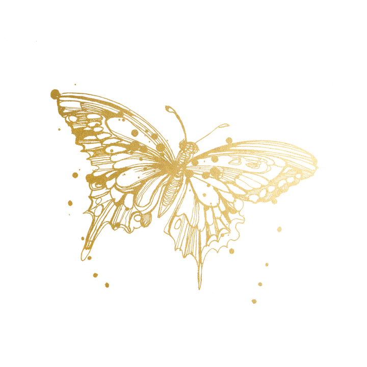 Flit (Gold) Tattoo Pair
