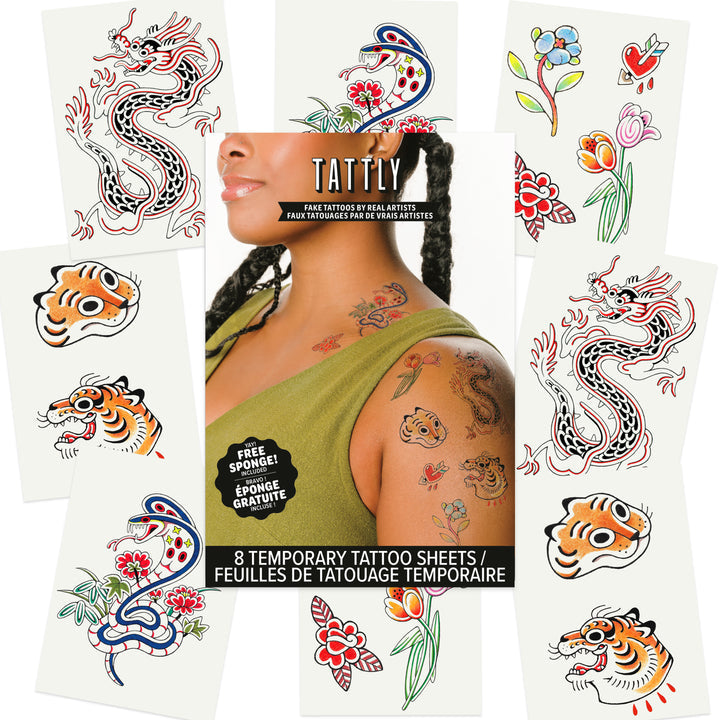 Fierce & Friendly Tattoo Set