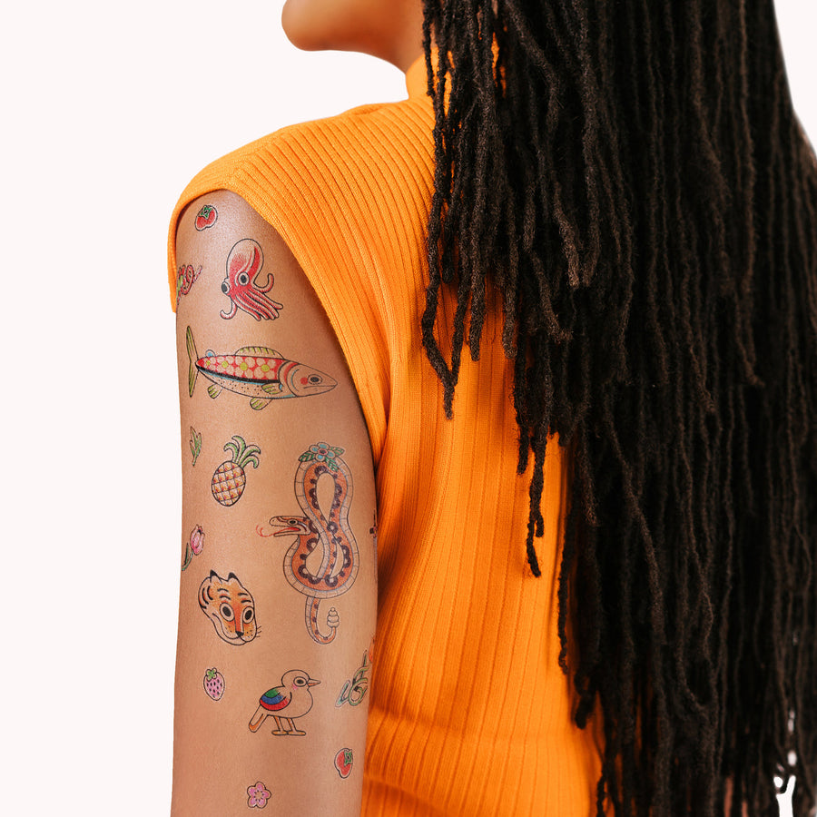 MENAGERIE FLASH TATTOO SHEET