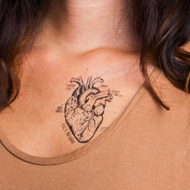 HEART CHART TATTOO PAIR