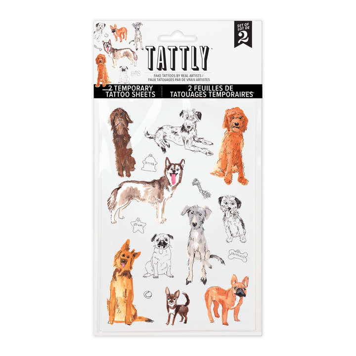 Dog Park Tattoo Sheet