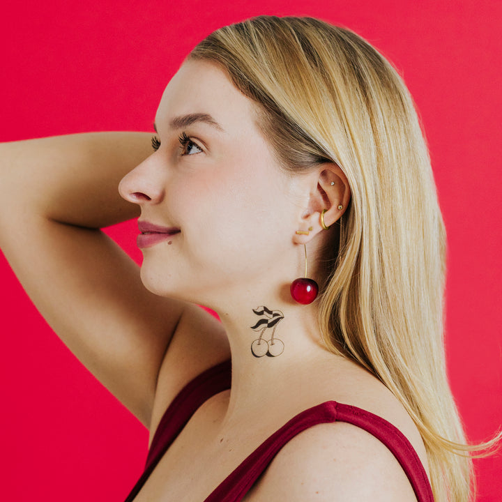 Cherries Tattoo Pair
