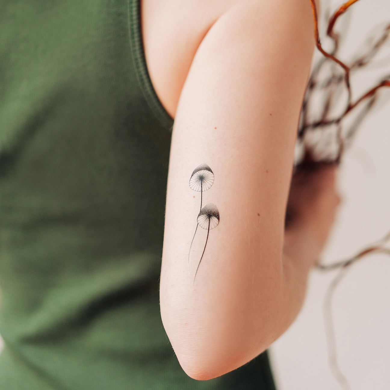 MUSHROOMS TATTOO PAIR