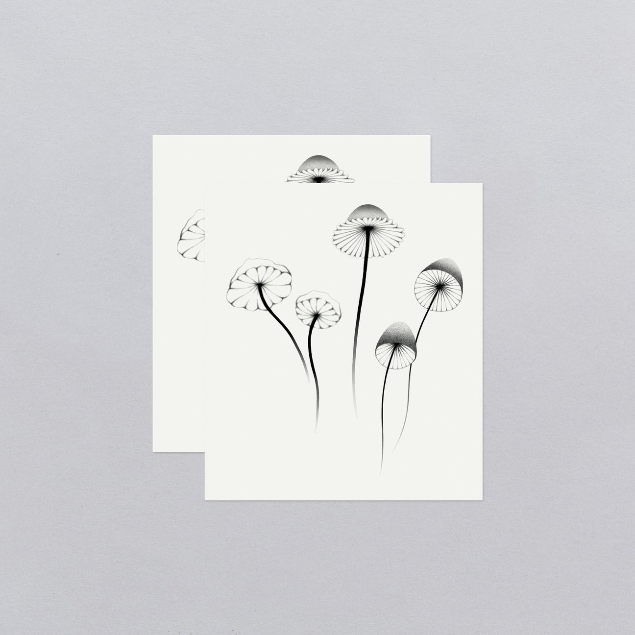 MUSHROOMS TATTOO PAIR