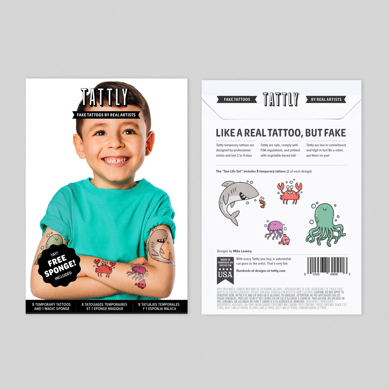 SEA LIFE TATTOO SET