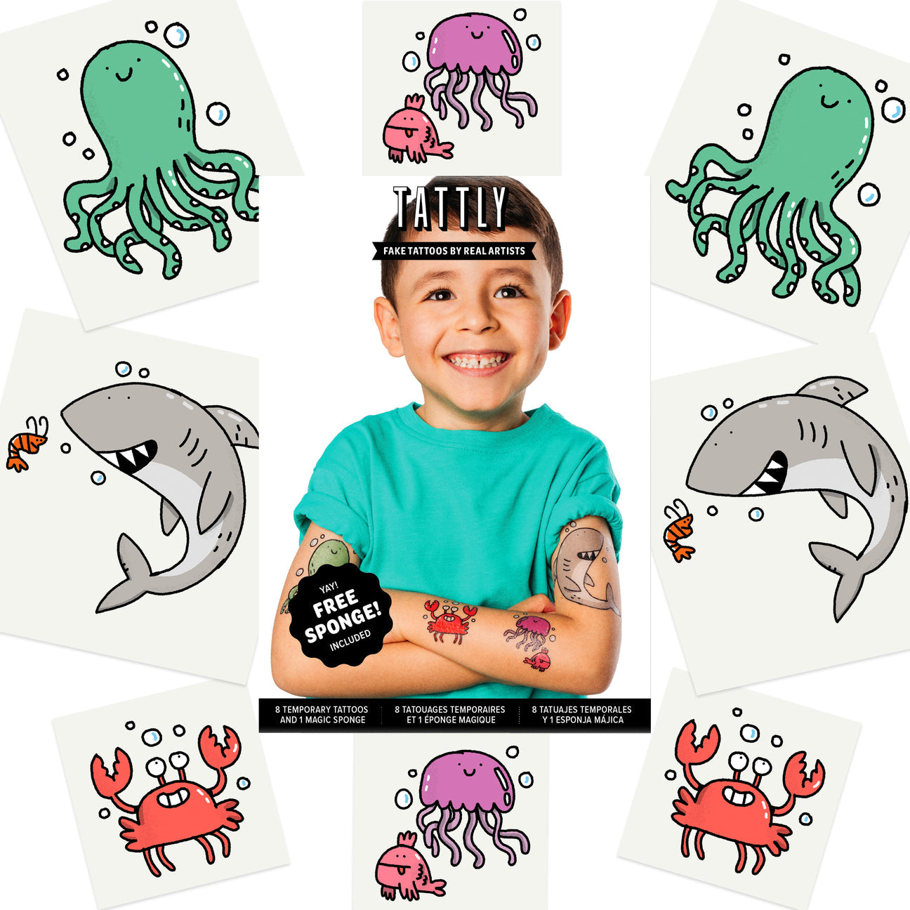 SEA LIFE TATTOO SET