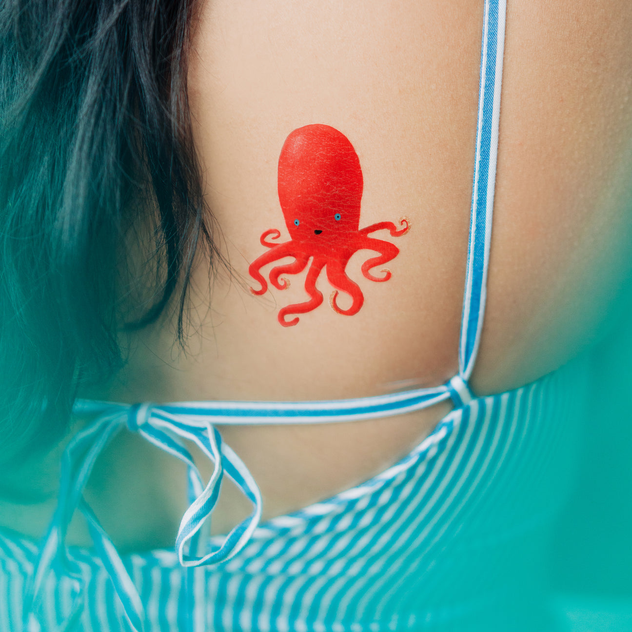 RUBY OCTOPUS TATTOO PAIR