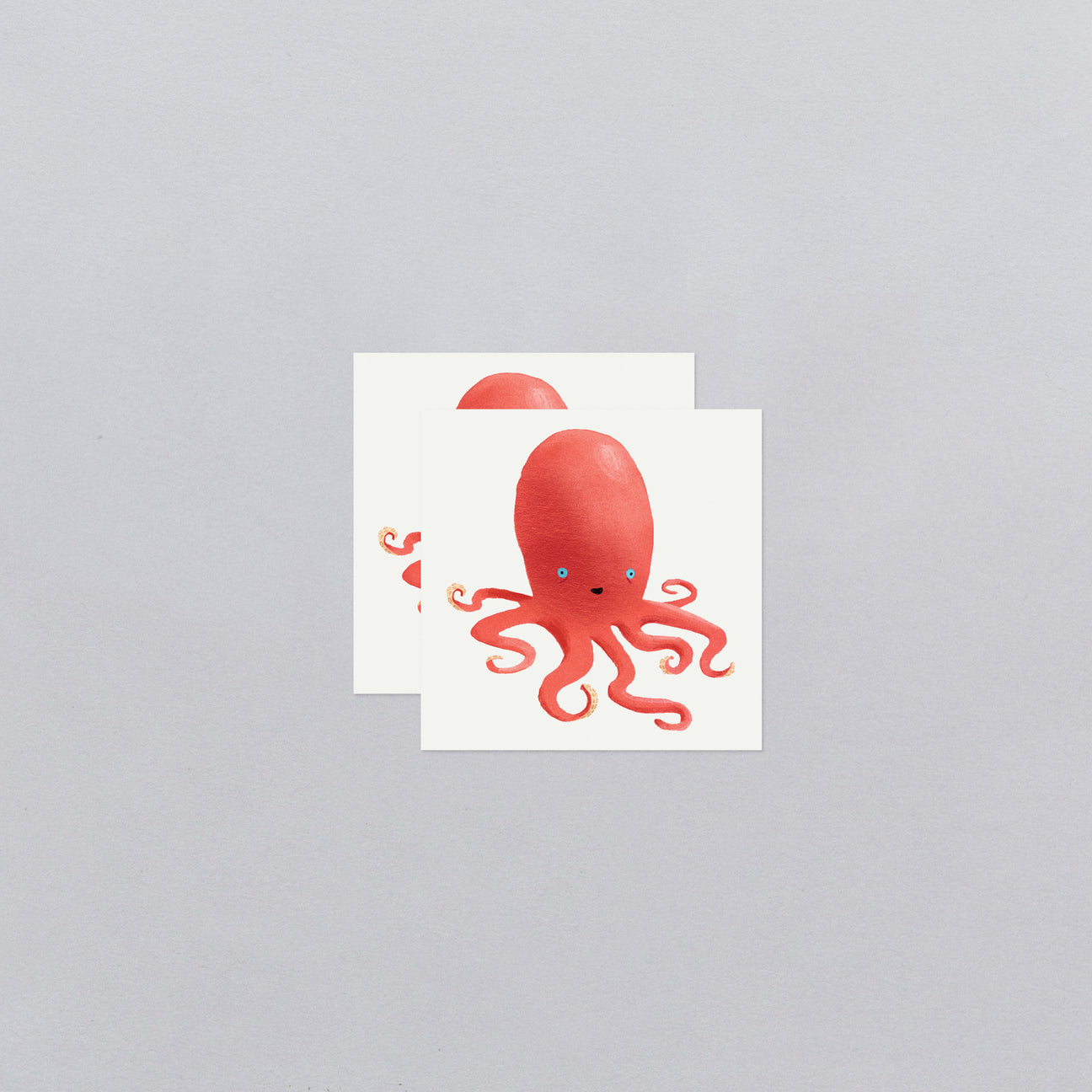 RUBY OCTOPUS TATTOO PAIR