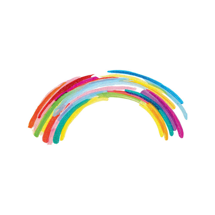 Glitter Rainbow Tattoo Pair