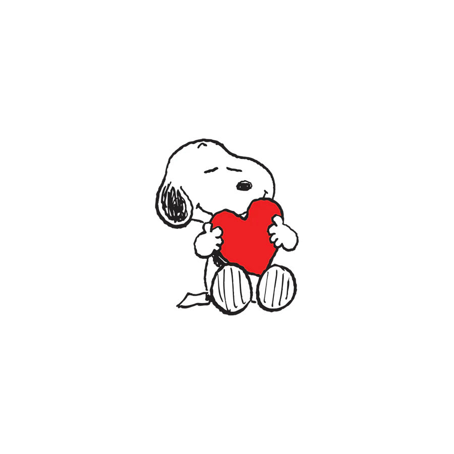 Snoopy Heart Hug Tattoo Pair