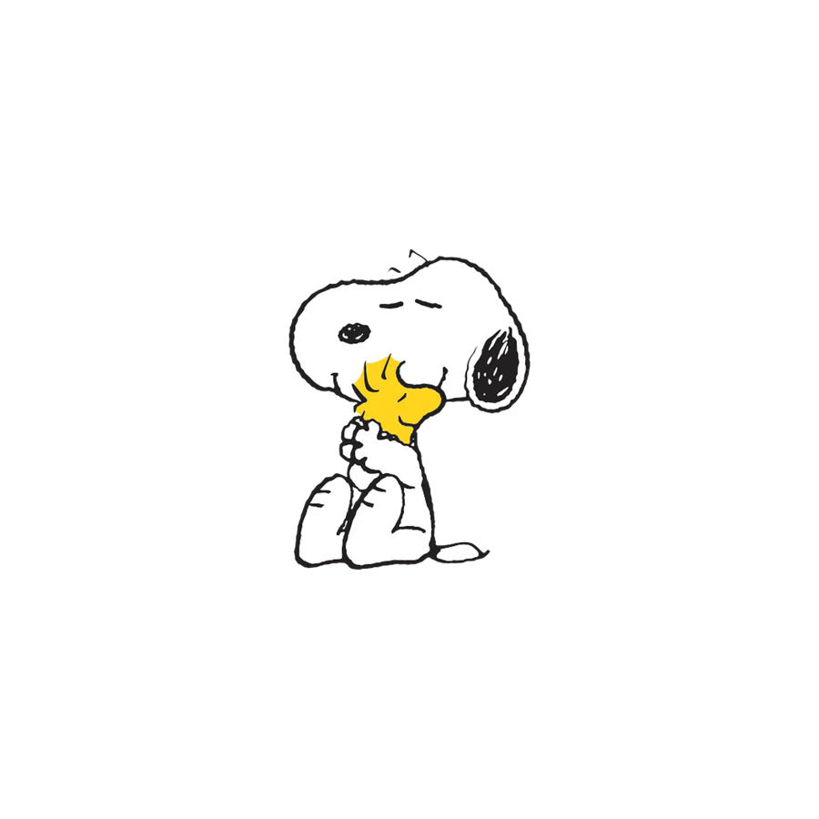 Snoopy Hugs Woodstock Tattoo Pair