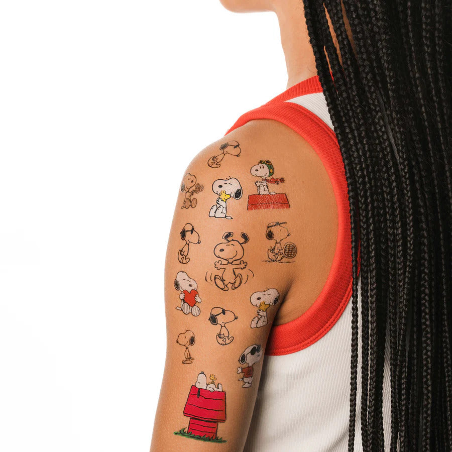 Snoopy Tattoo Sheet