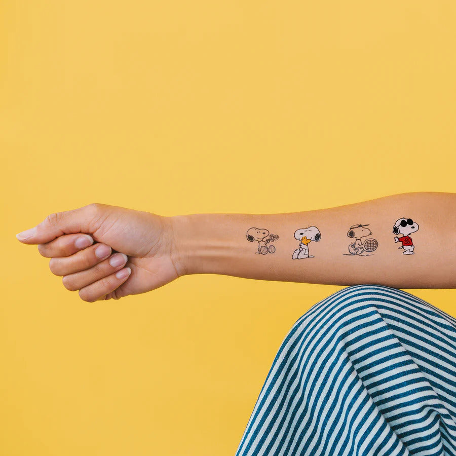 Snoopy Tattoo Sheet