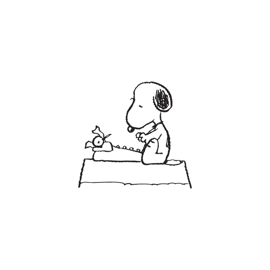 Snoopy Writer Tattoo Pair
