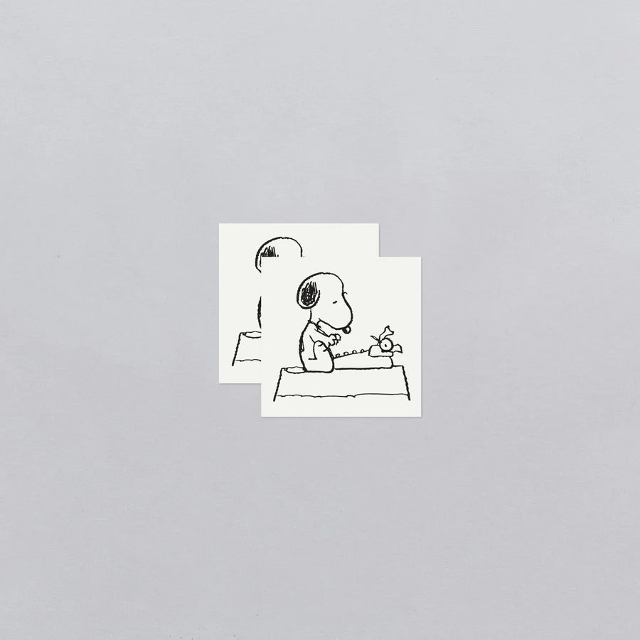 Snoopy Writer Tattoo Pair