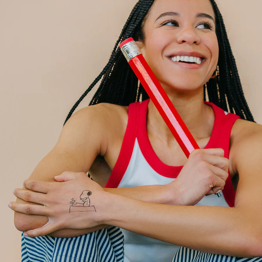 Snoopy Writer Tattoo Pair