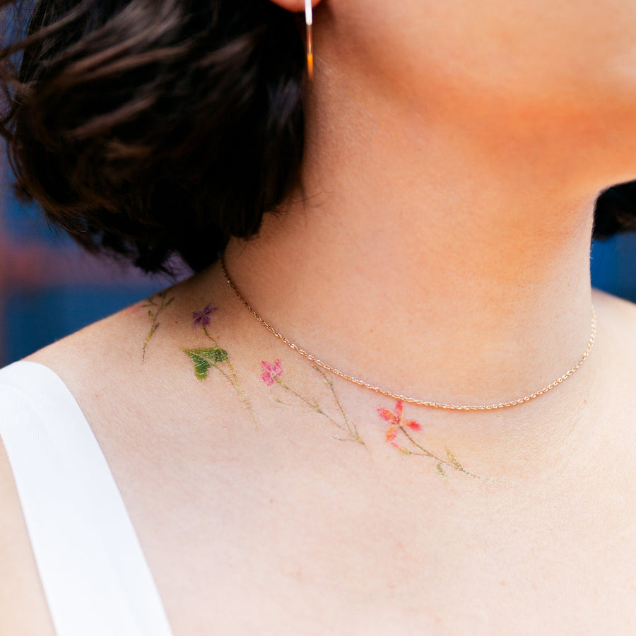 PETITE FLORALS TATTOO PAIR