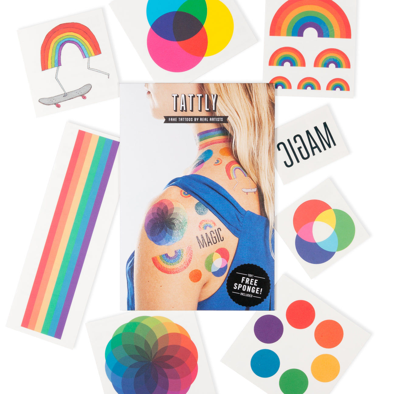 RAINBOW TATTOO SET