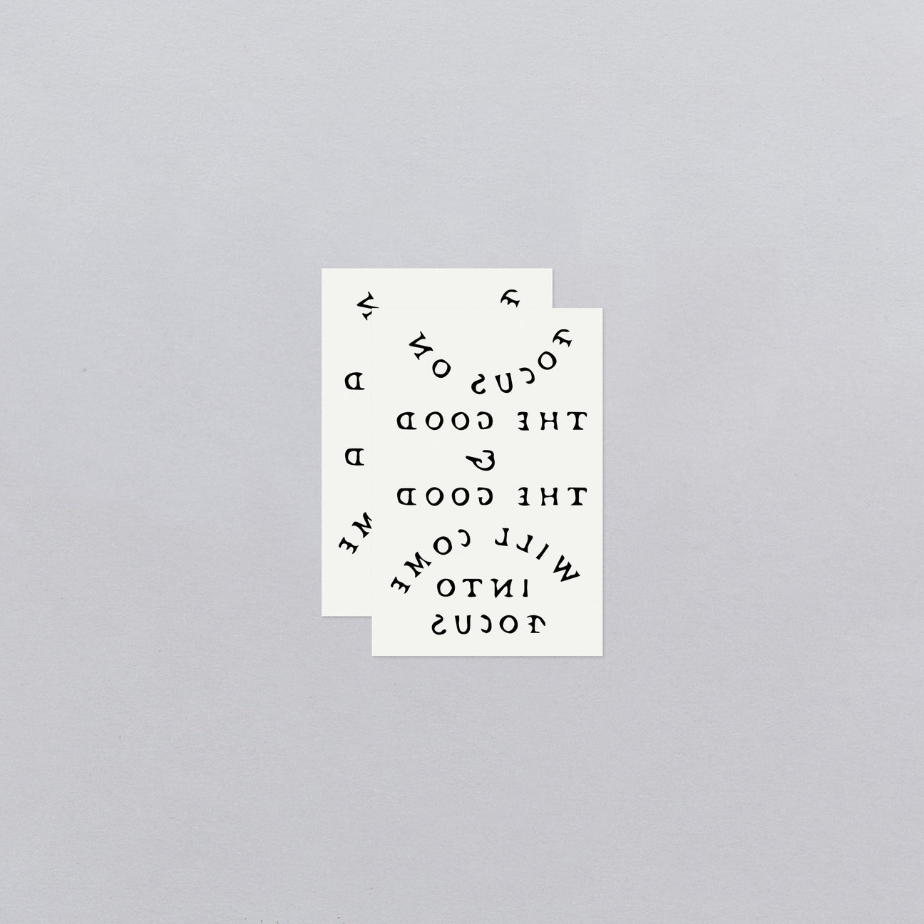 FOCUS ON THE GOOD TATTOO PAIR