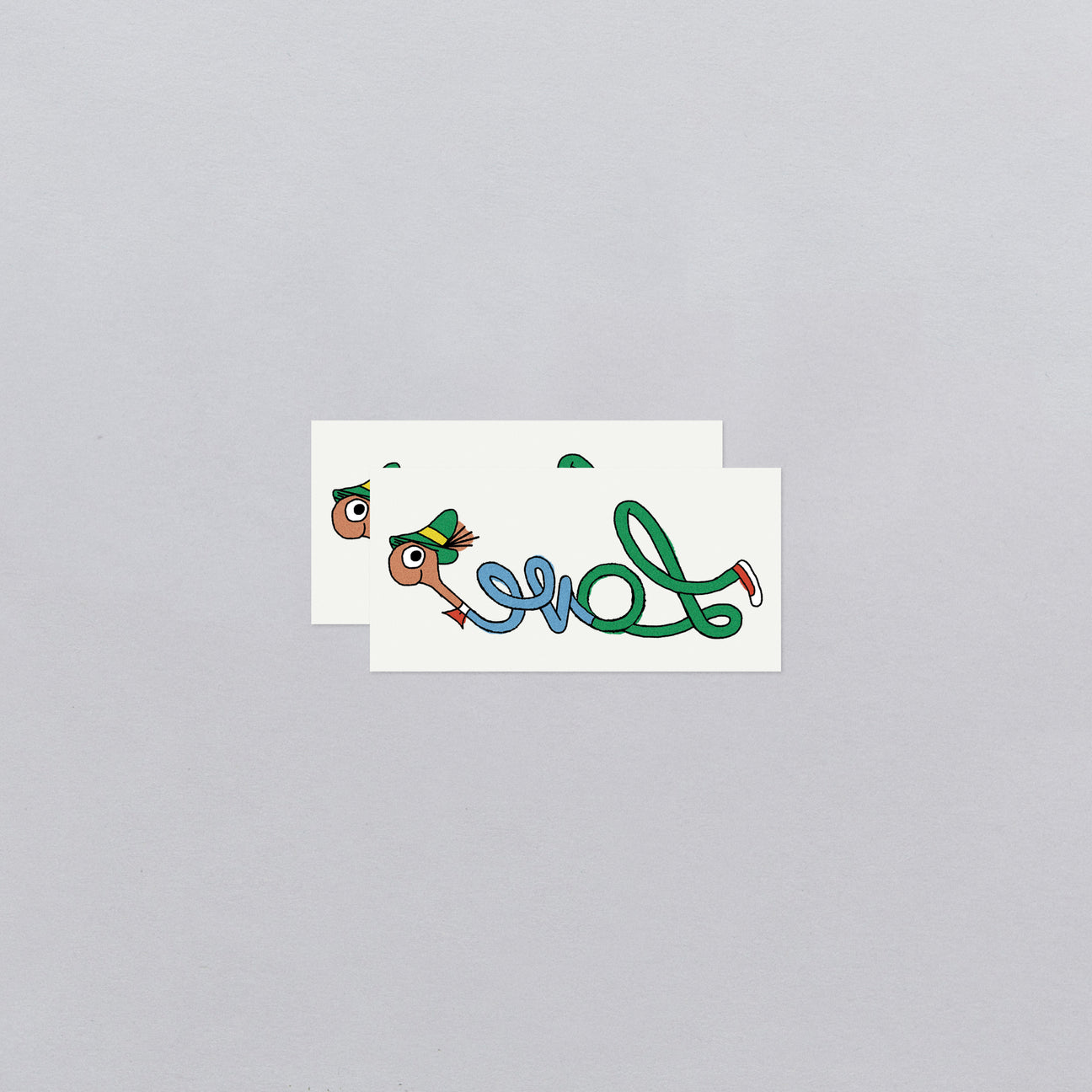 LOWLY LOVE SCRIPT RICHARD SCARRY TATTOO PAIR