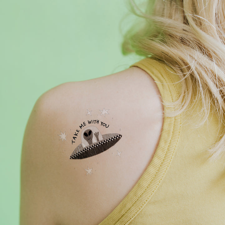 Take Me With You (Glow-in-the-Dark) Tattoo Pair