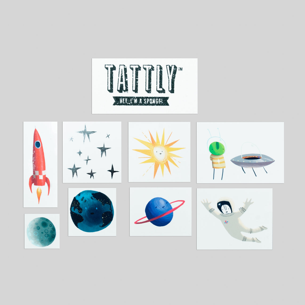 SPACE EXPLORER TATTOO SET