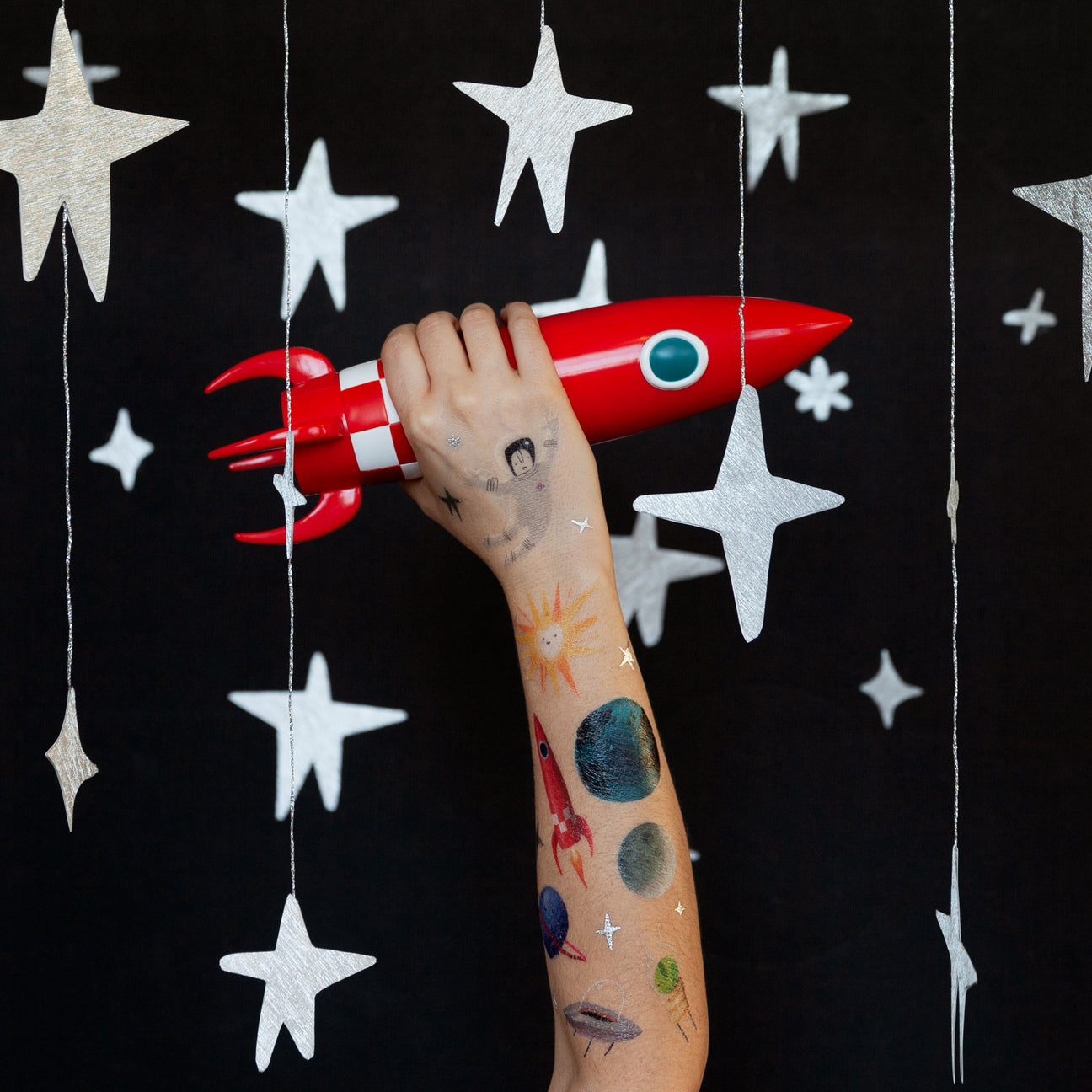 SPACE EXPLORER TATTOO SET