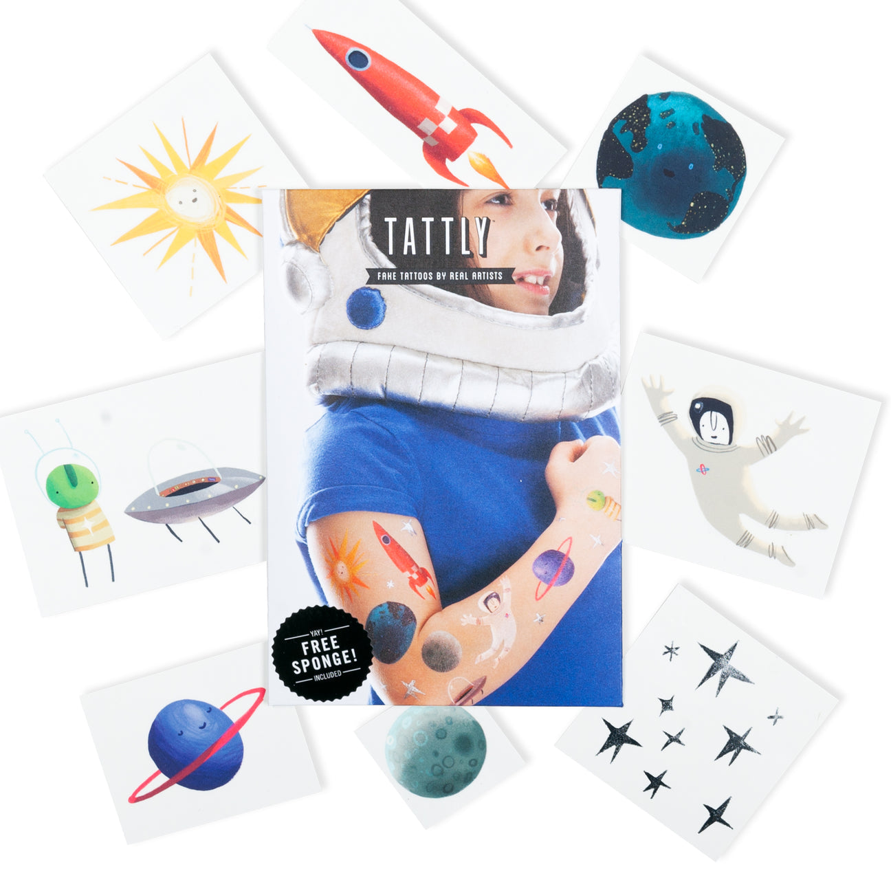 SPACE EXPLORER TATTOO SET